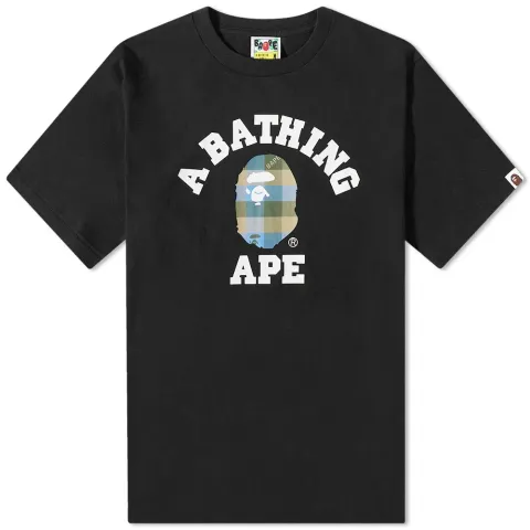 Block Check College T-Shirt C