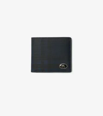 Check Bifold Wallet in Navy