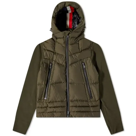 Hooded Knit Down Jacket