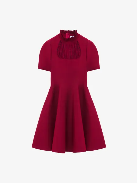 Lace Panel Mini Dress