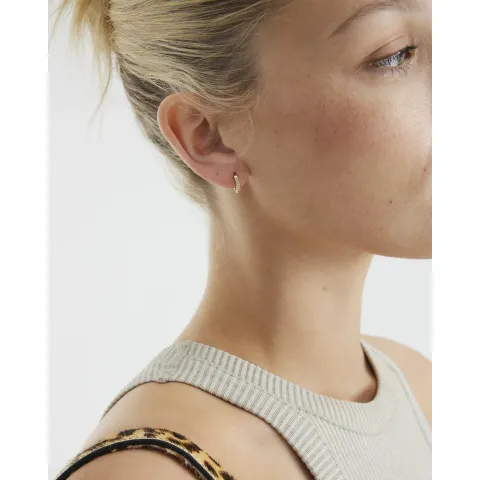 River Island Diamond Simulant Hoop Earrings