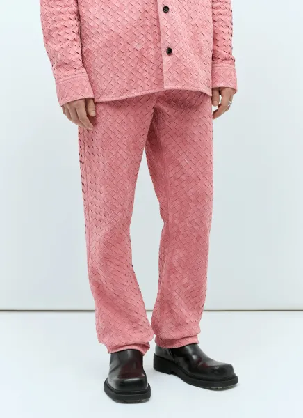 Intrecciato Suede Pants