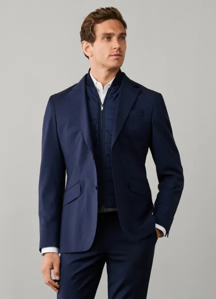 Hackett Wool Travel Blazer with Detachable Bib