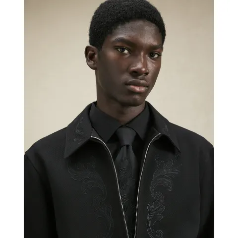 River Island Ornate Embroidered Tie