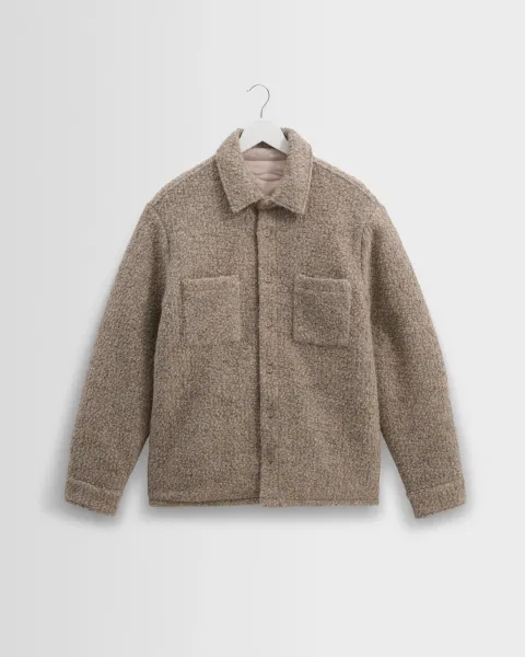 Mount - Natural Reversible Boucle Wool Overshirt