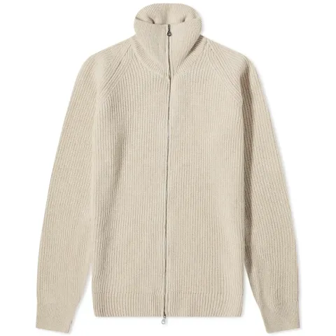 Ribbed Zip Knit