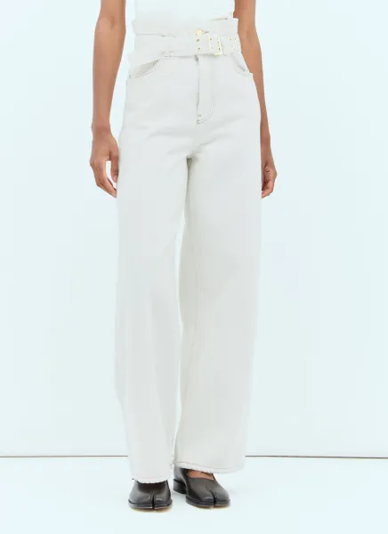 Heavy Denim Paperbag Jeans