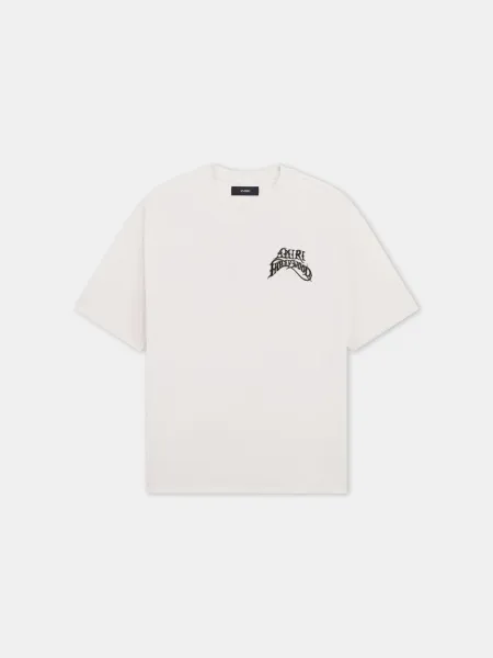 HOLLYWOOD LIGHTWEIGHT JERSEY SKATE TEE - Ivory