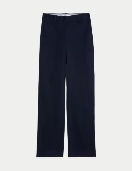 Marks & Spencer Stretch straight leg chinos Midnight Navy