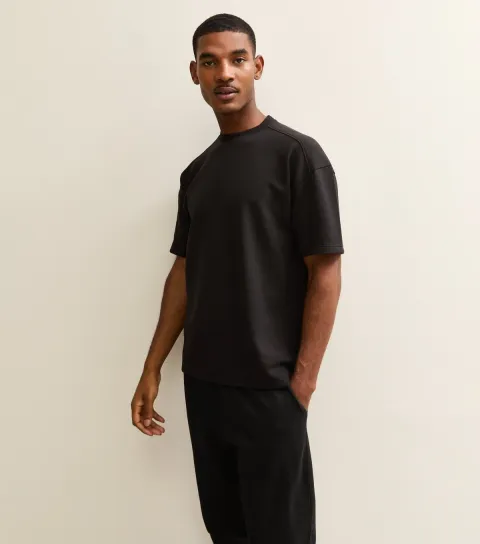 Men's Black Oversized Short Sleeve T-Shirt