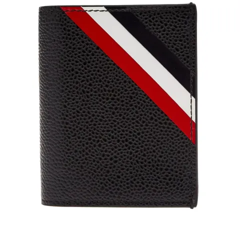 Diagonal Stripe Double Card Holder
