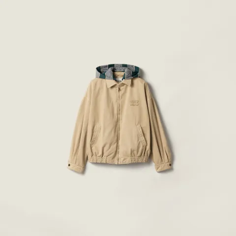Old gabardine blouson jacket