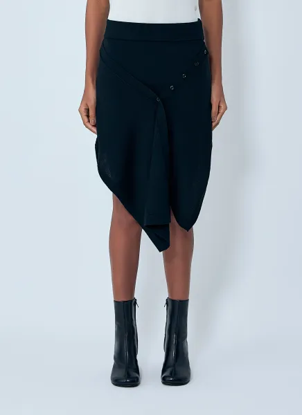 Buttoned Skirt