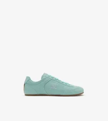 Leather Knight Runner Sneakers​ in Tidal blue