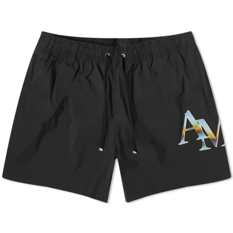 Staggered Logo Swim Shorts