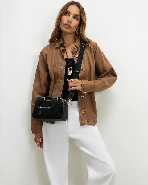 River Island Webbing Handle Tote Crossbody Bag
