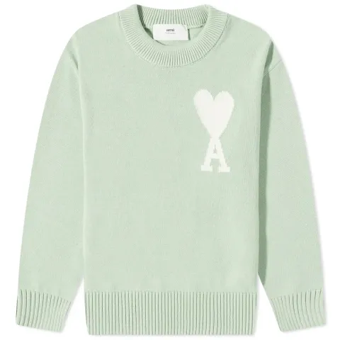 AMI Large A Heart Crew Knit