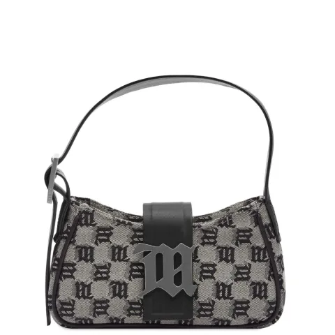 Jacquard Monogram Shoulder Bag