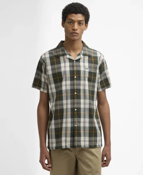 Clyde Short-Sleeved Seersucker Tartan Shirt