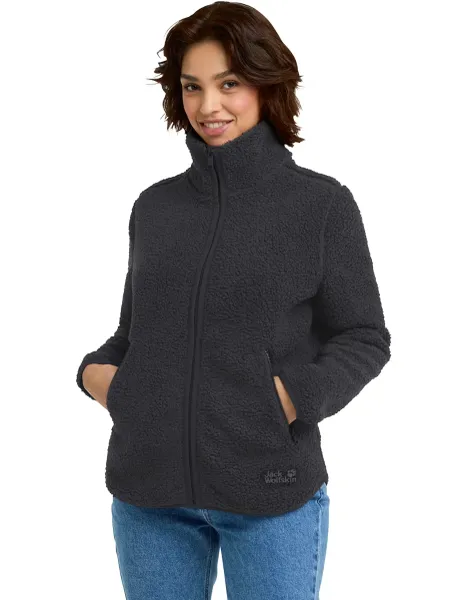 Jack Wolfskin High Curl High Neck Fleece Jacket Black