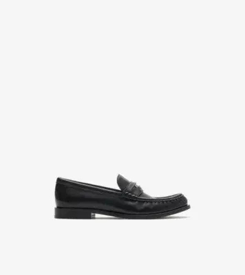 Leather Cadet Loafers in Black