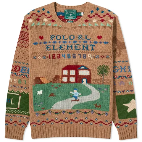 x Element Intarsia Crew Knit