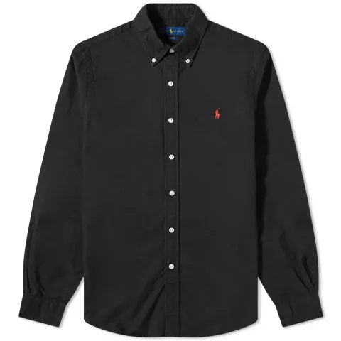 Slim Fit Garment Dyed Button Down Shirt