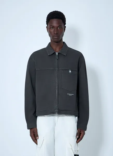 Zip-Front Cotton Jacket