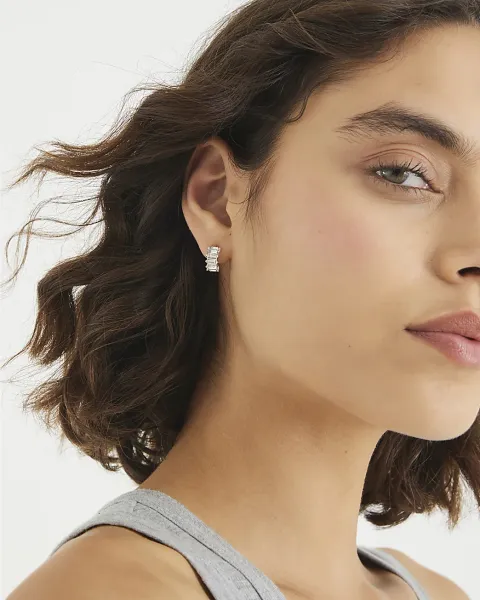River Island Diamond Simulant Earrings Multipack