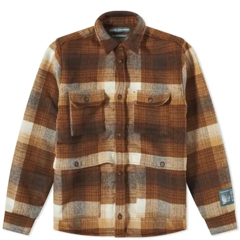 Brushed Wool Flannel Button Down Shirt