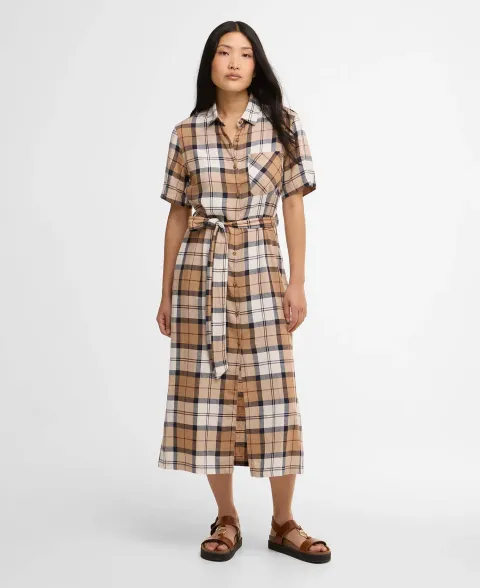 Fern Tartan Midi Dress