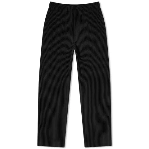 Pleated Straight Leg Pant