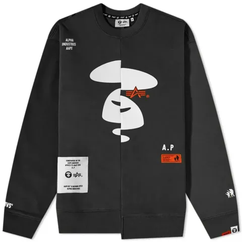 AAPE x Alpha Industries Crew Neck