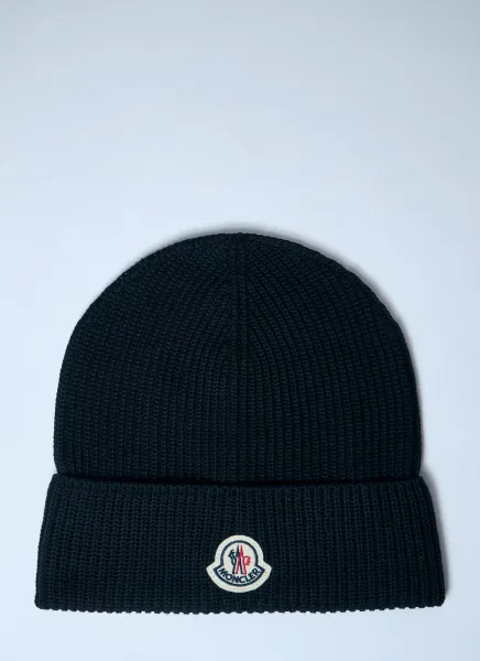 Logo Patch Beanie Hat