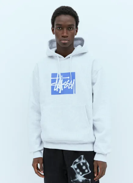 Stock Logo Applique Hooded Sweatshirt