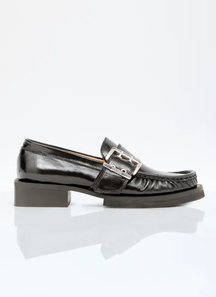 Feminine Buckle Loafers