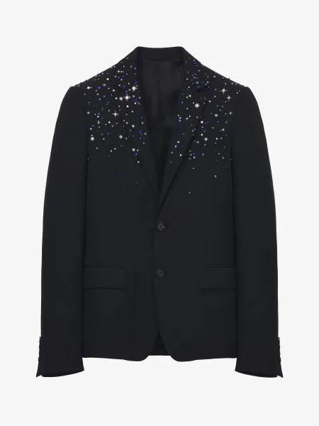 Constellation Embroidered Single-breasted Jacket