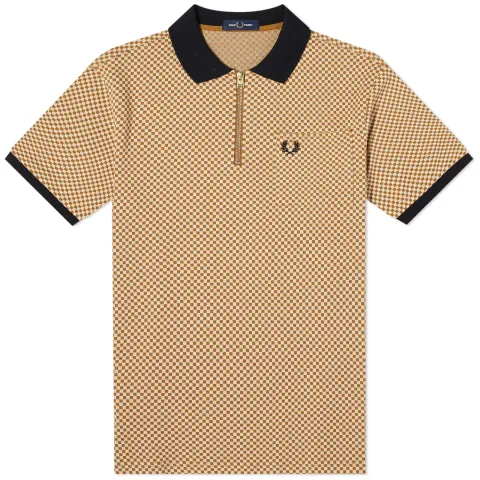 Micro Chequerboard Polo
