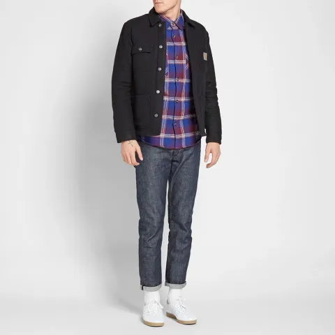 Twill Weave Plaid Shirt