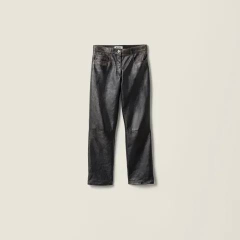 Nappa leather pants