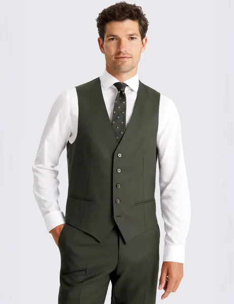 Moss Tailored Fit Italian Pure Wool Waistcoat