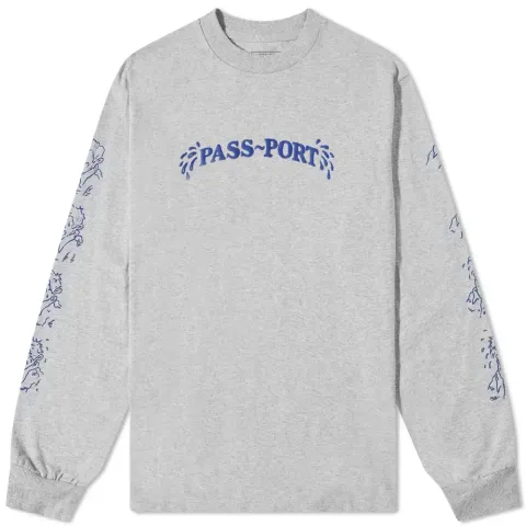 Pass-Port Long Sleeve Sweat Logo T-Shirt