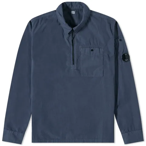 Lens Detail Ripstop Quarter Zip Shirt