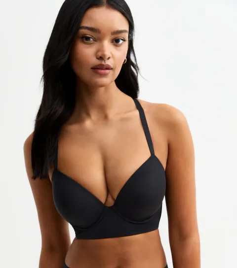 Women's Black DD+ Multiway Padded Underwired Bra