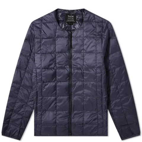 Crew Neck Zip Down Jacket