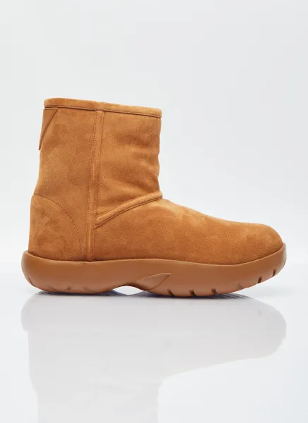 Snap Suede Ankle Boot