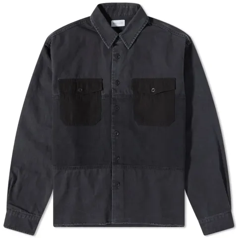 Paneled Military Shirt