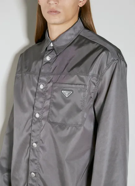 Re-Nylon Triangle Plaque Shirt