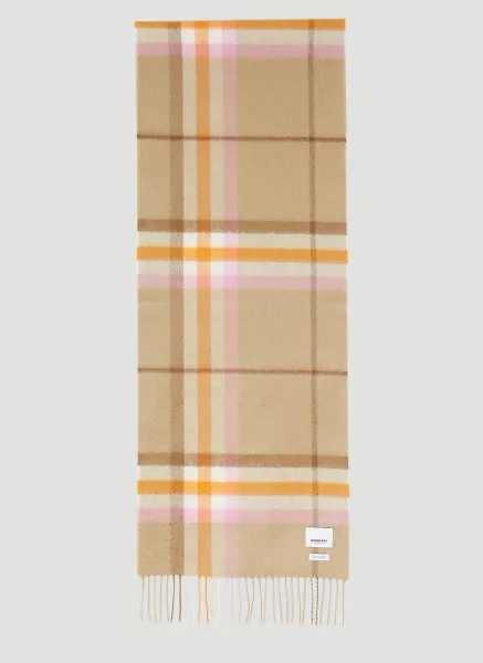 Check Cashmere Scarf