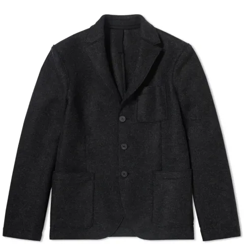 Harris Wharf Pressed Wool 3 Button Blazer